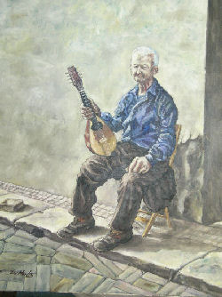 Suonatore di mandolino in via degli Orafi